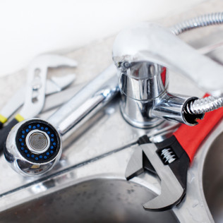 Kitchen sink wrench plumbing